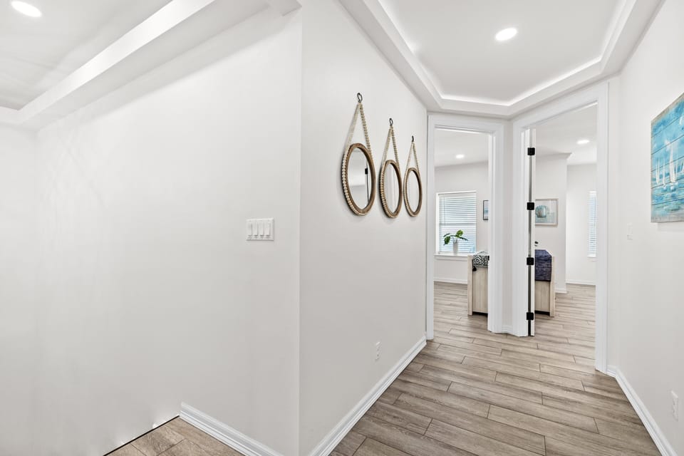 2nd floor landing, where you will find bedrooms 1 through 4.