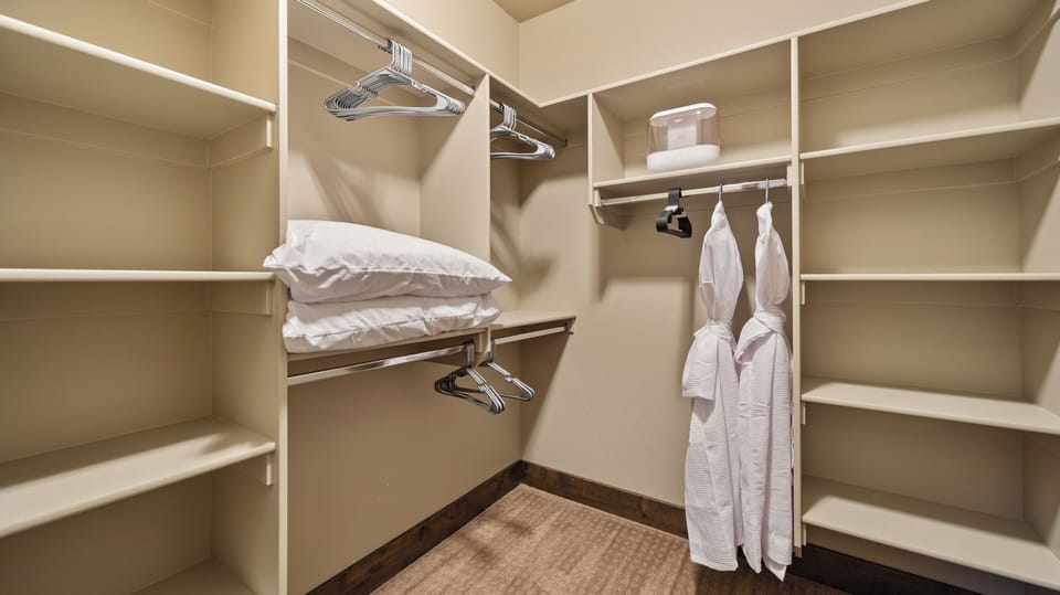 Walk-in closet.