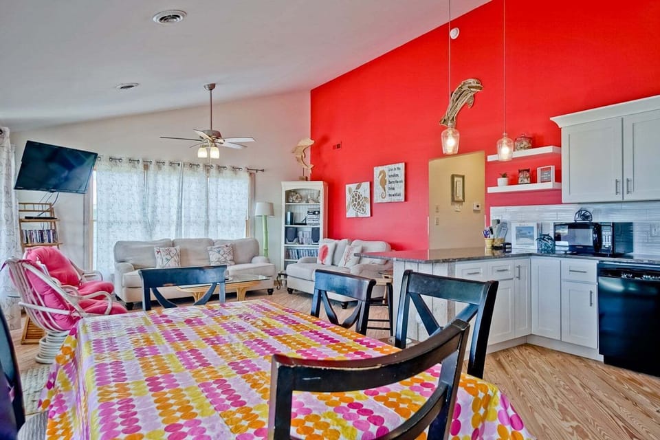 Dining, Kitchen and Living
