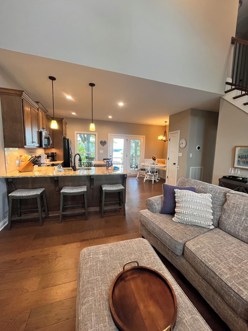 Comfortable Open Floor Plan surrounded by Amazing Views of the Lake. 