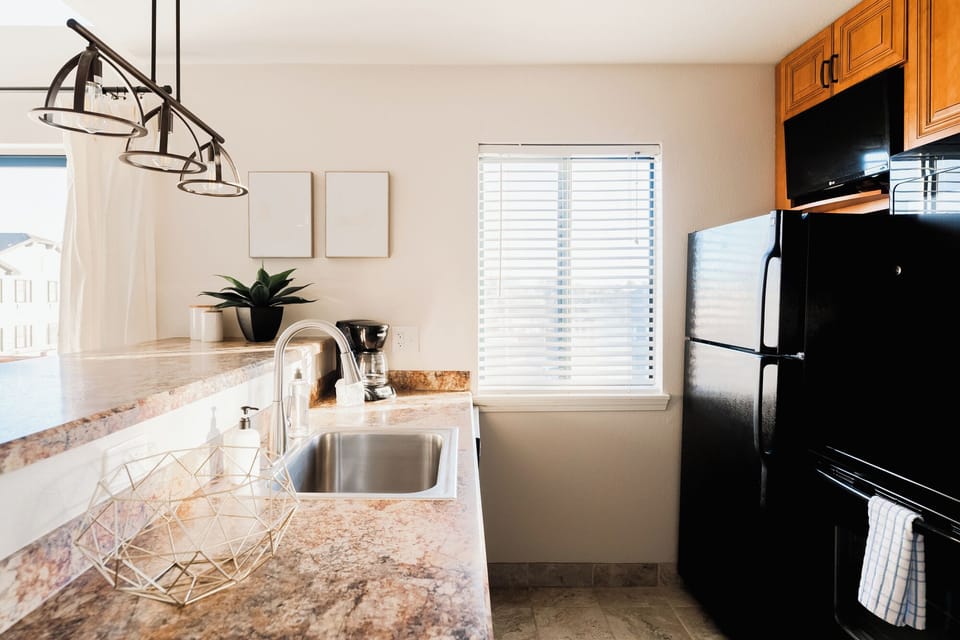 Fully stocked kitchen