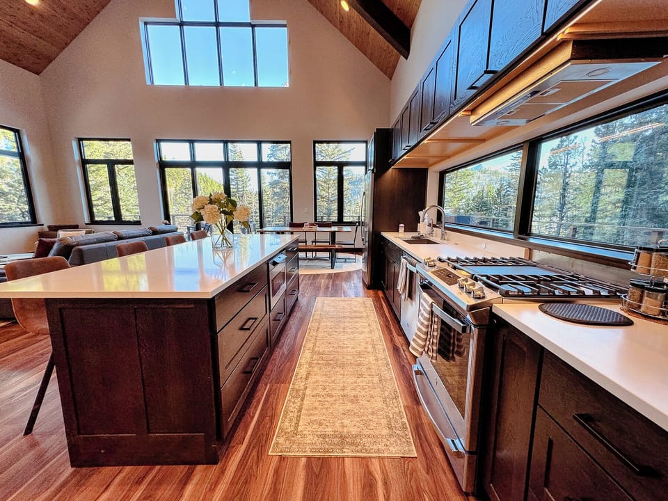 Fully stocked kitchen