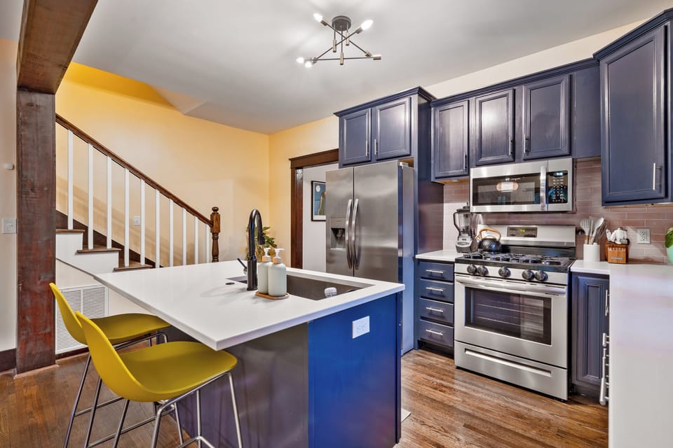 designer kitchen with all essentials