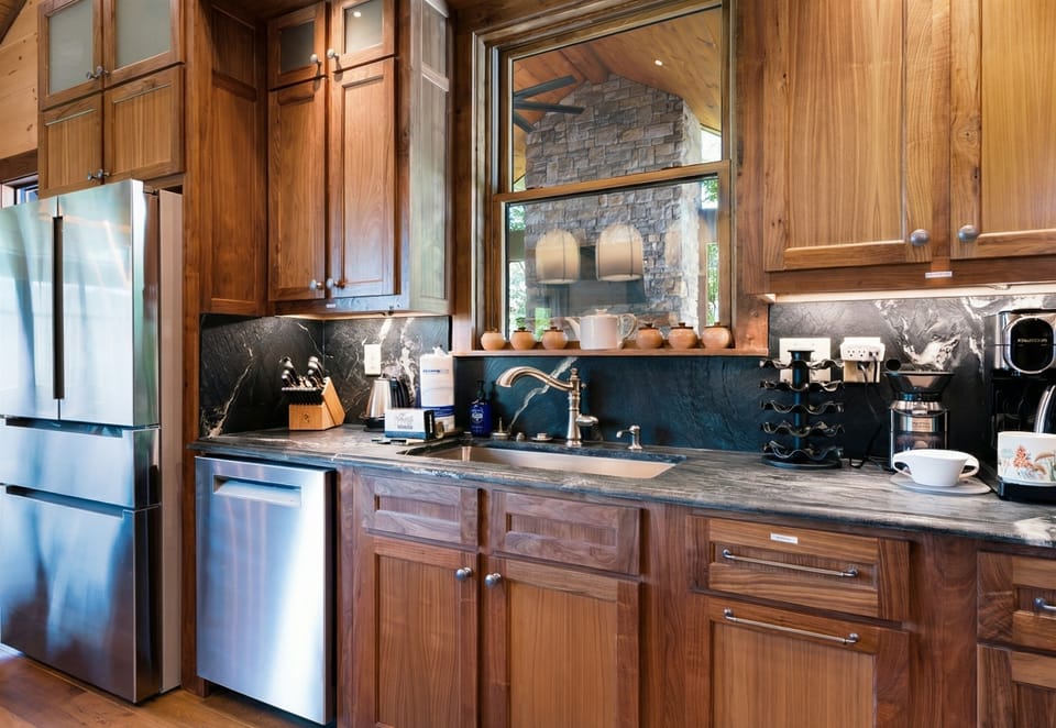 A warm and welcoming kitchen space, equipped for all your cooking adventures.