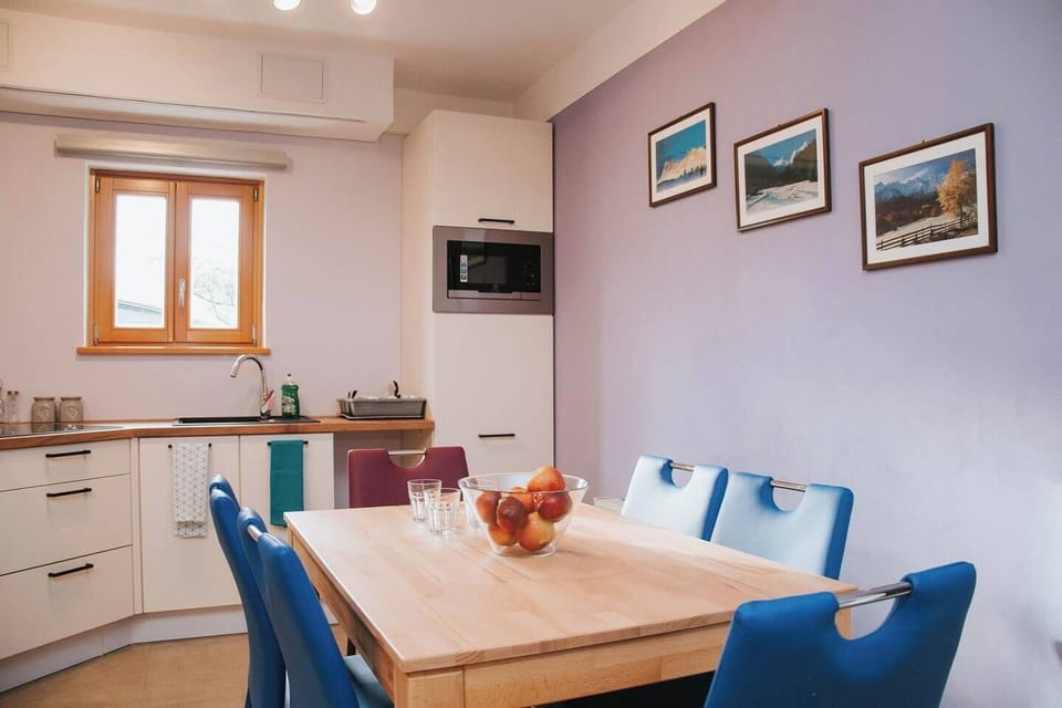 kitchen and dining area