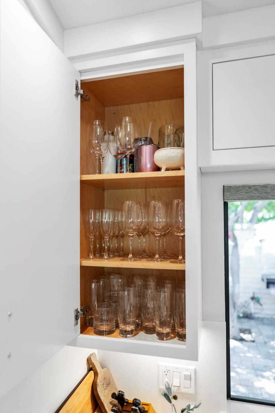 Plenty of glassware