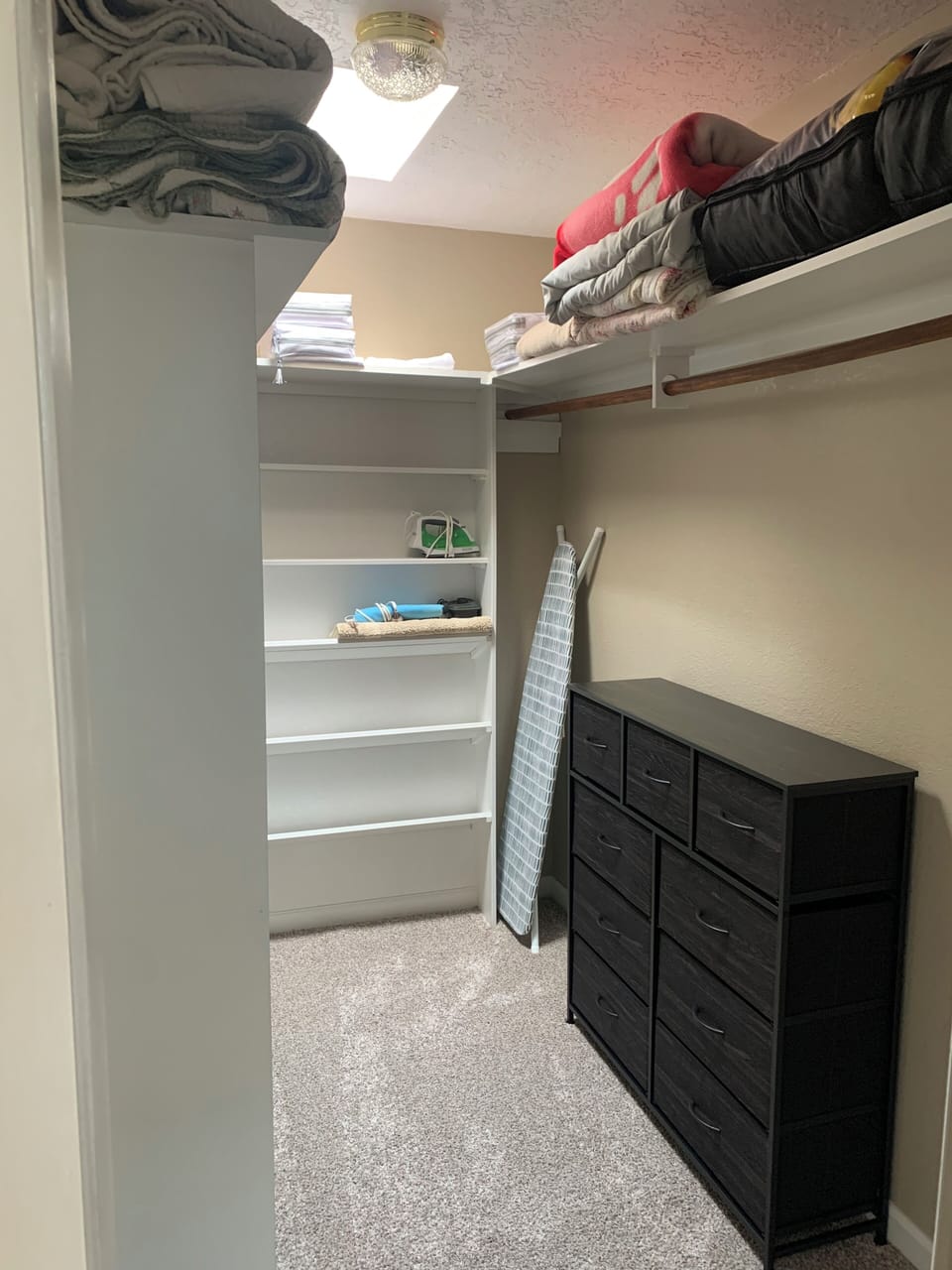 Master suite walk in closet