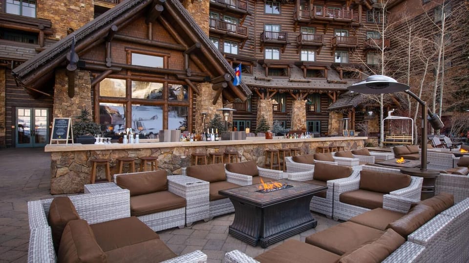 Bachelor Gulch Ritz Carlton firepit