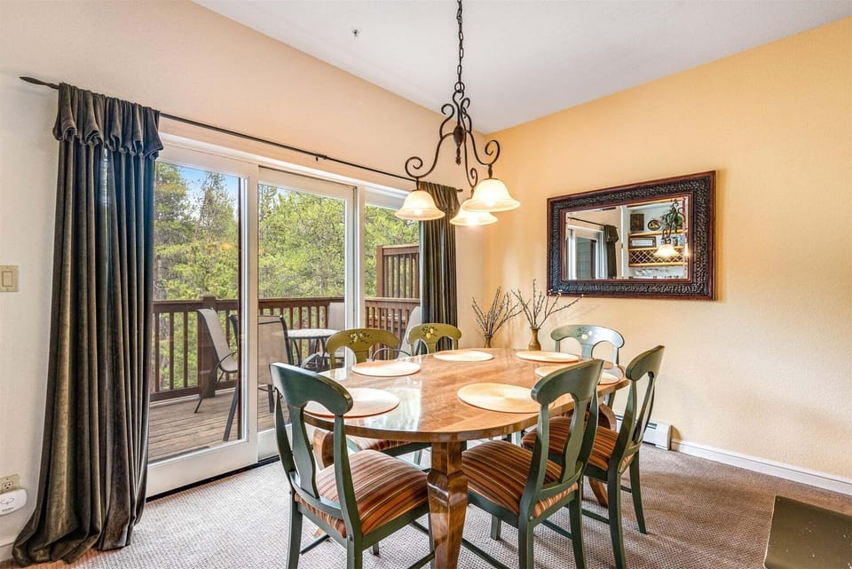 Patio off of dining room with doors that can be opened in the summer for additional seating