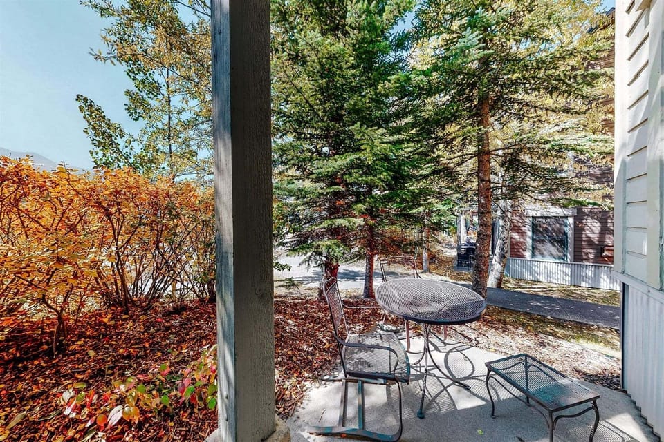 walkout patio on first floor
