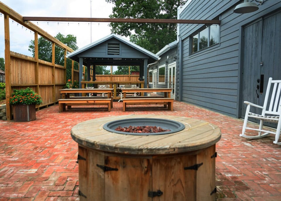 On site fire pit