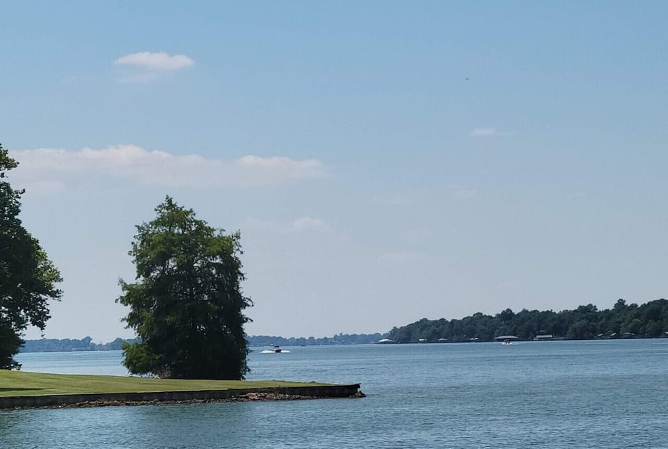 Lake view from property