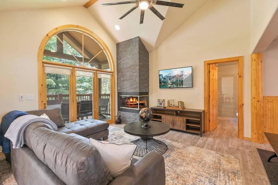 Family room with patio