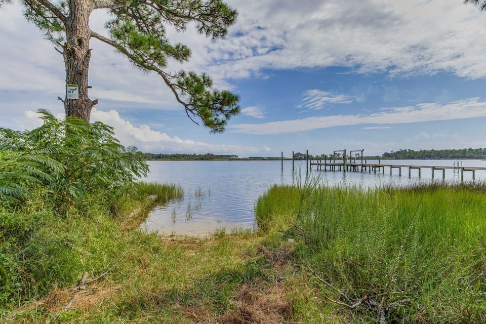Peaceful water views nearby invite you to slow down and explore the natural beauty.