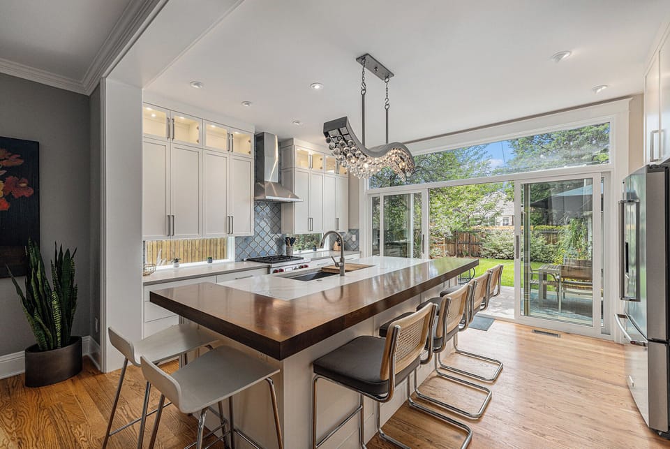 Detailed craftsmanship in every corner of the historic renovation