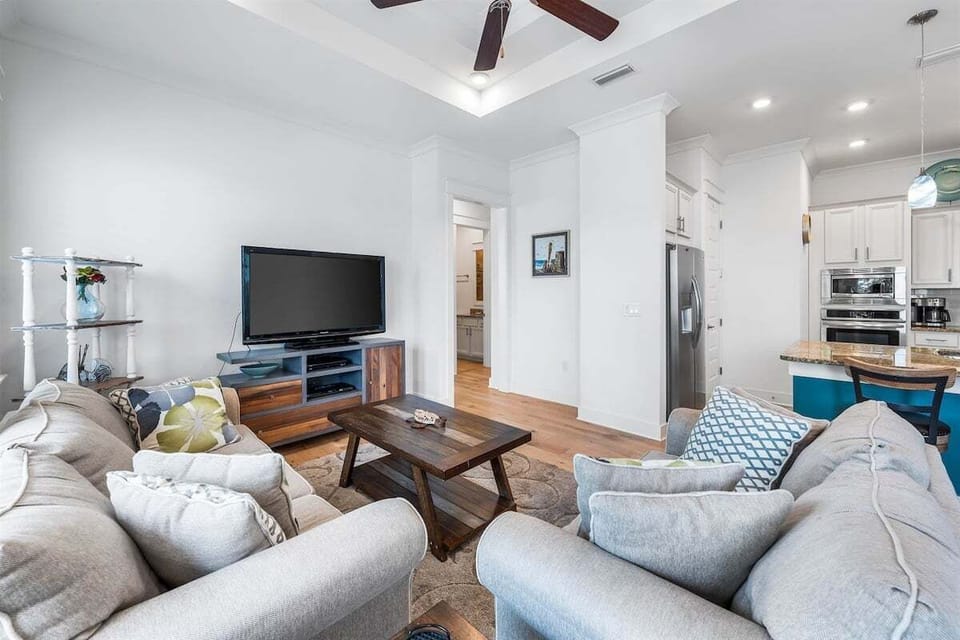 Everyone is involved with a bright open floorplan