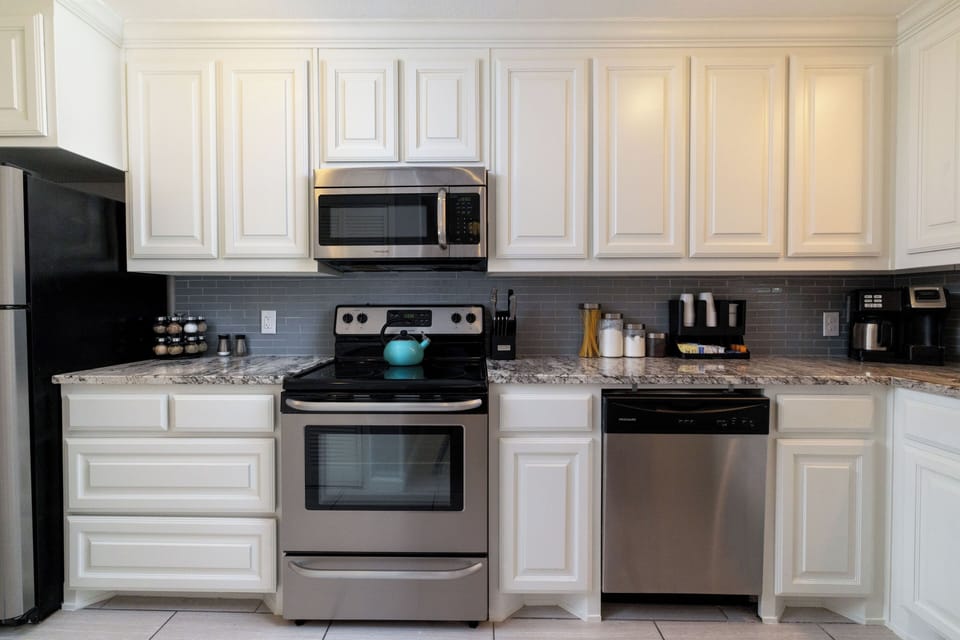 Fully stocked kitchen 