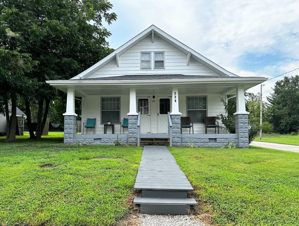 Large front porch to sit and enjoy the neighborhood.