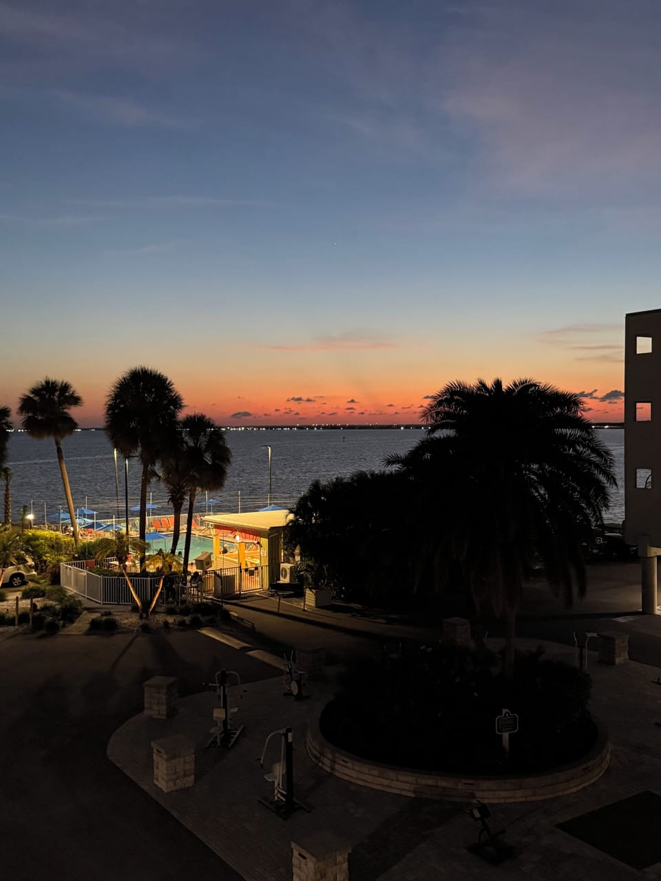 view from balcony