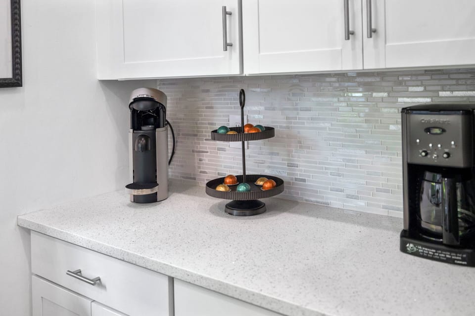 Coffee bar and Nespresso Vertuo