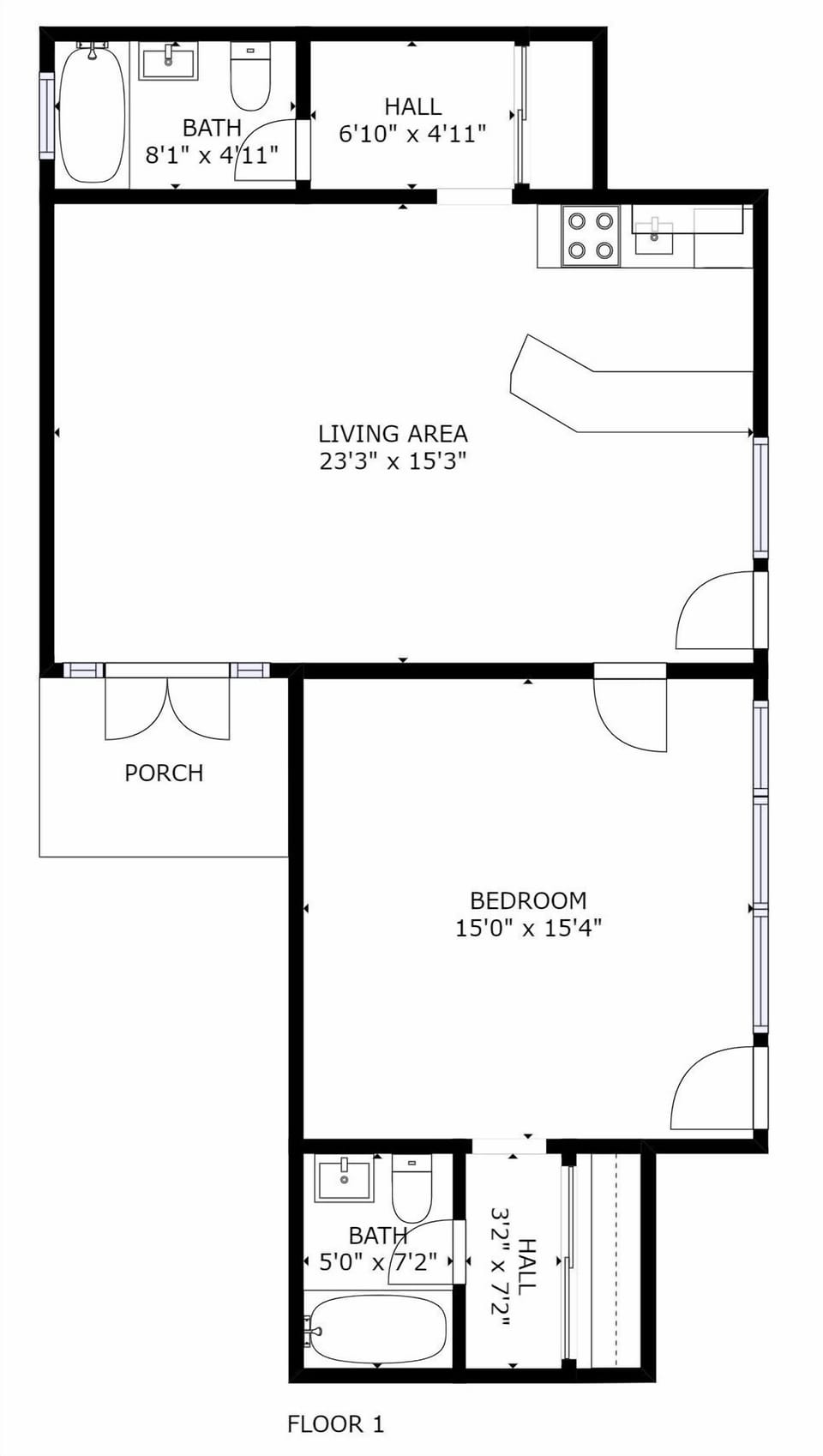 Suite 15 floor plan.