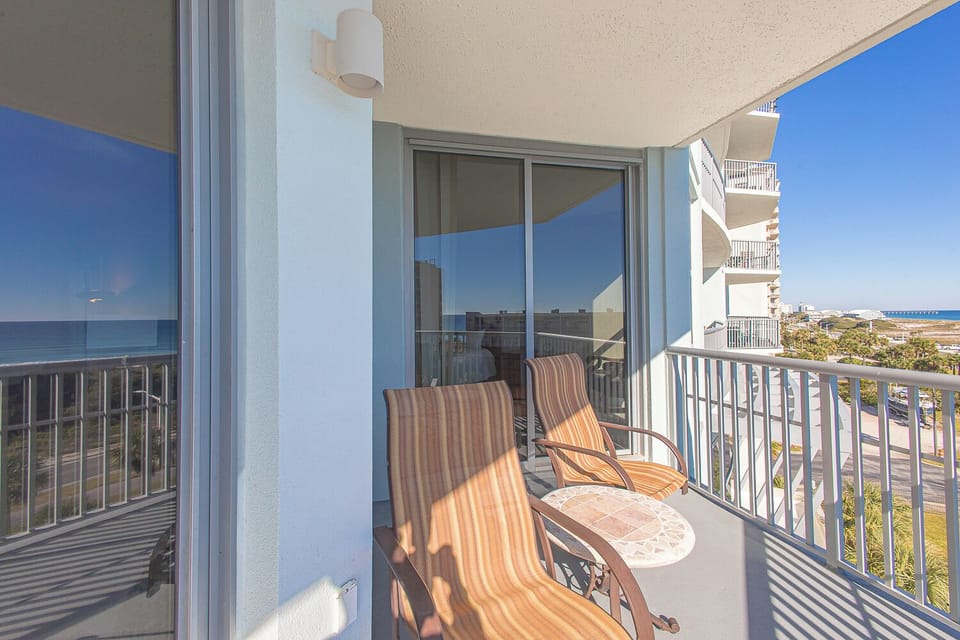 Step out onto your private balcony and soak in sweeping ocean views that stretch to the horizon. With comfortable seating and coastal breezes, this is your perfect spot to unwind any time of day.