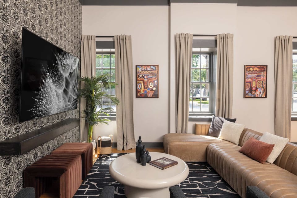 Living Room | Comfortable Seating + TV | Second Floor Single Level Layout