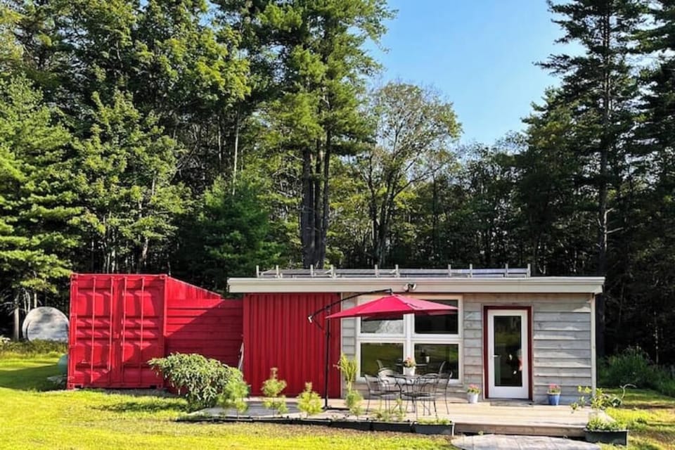 Our Farm Stay Container Building Guesthouse on 30-Acre Forest