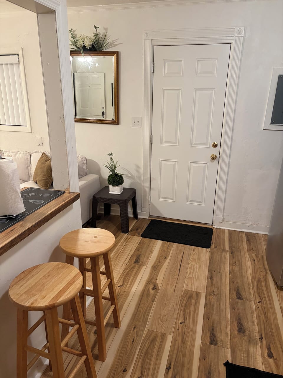 View From Kitchen To Backdoor