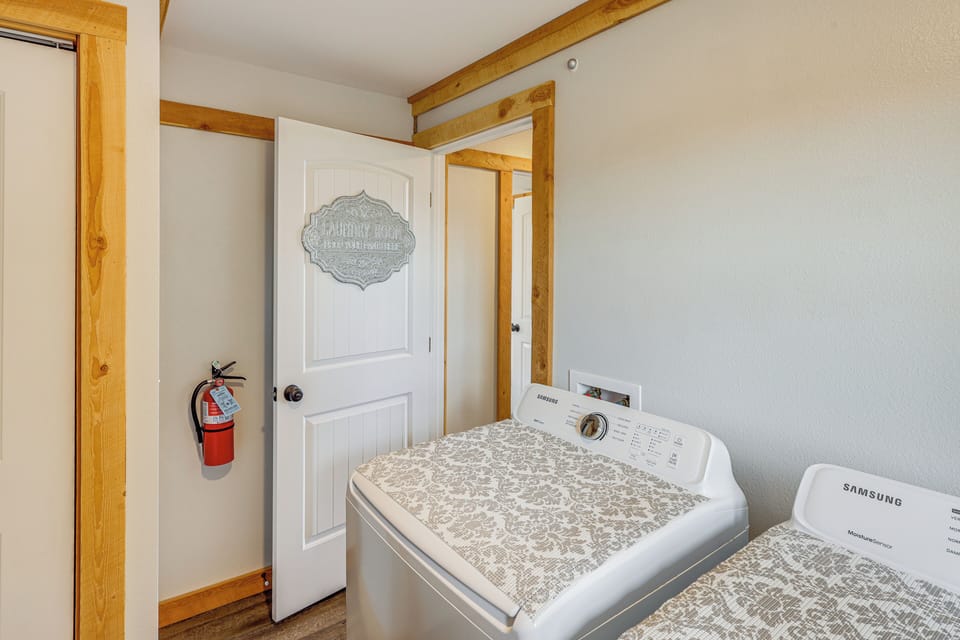 Laundry Area | 1st Floor | Washer/Dryer | Laundry Detergent | Iron/Board