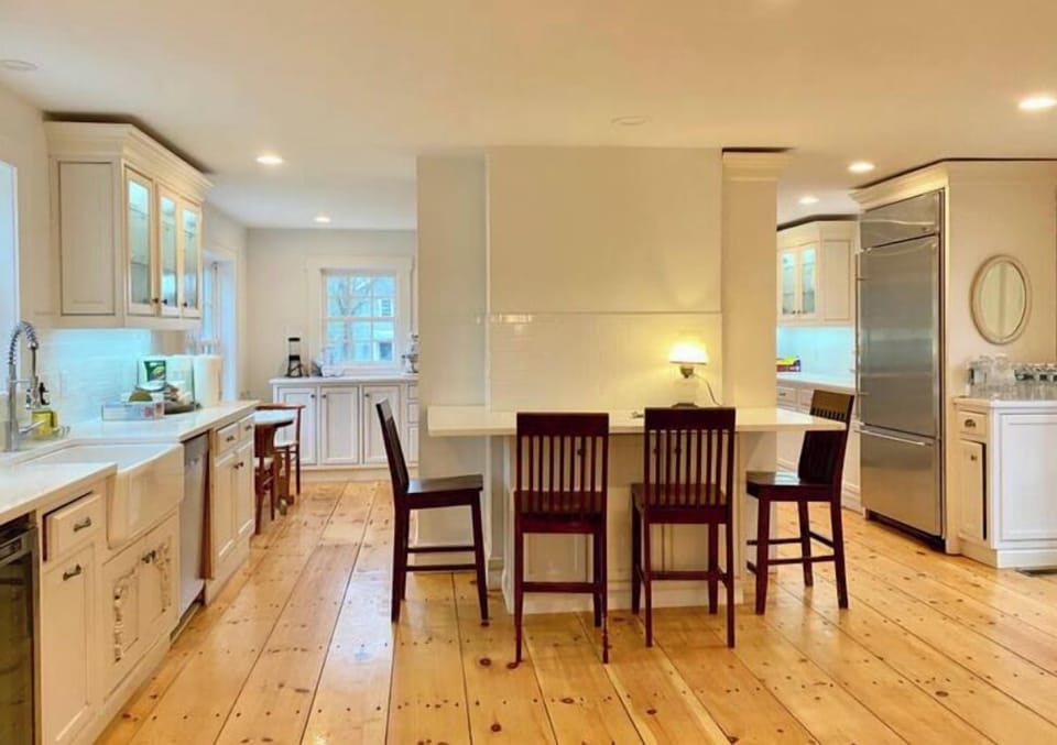 view of the kitchen from dining room