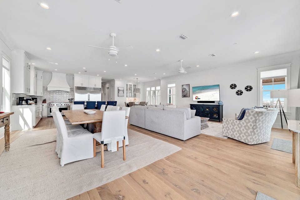 Dining area adjacent to the living area