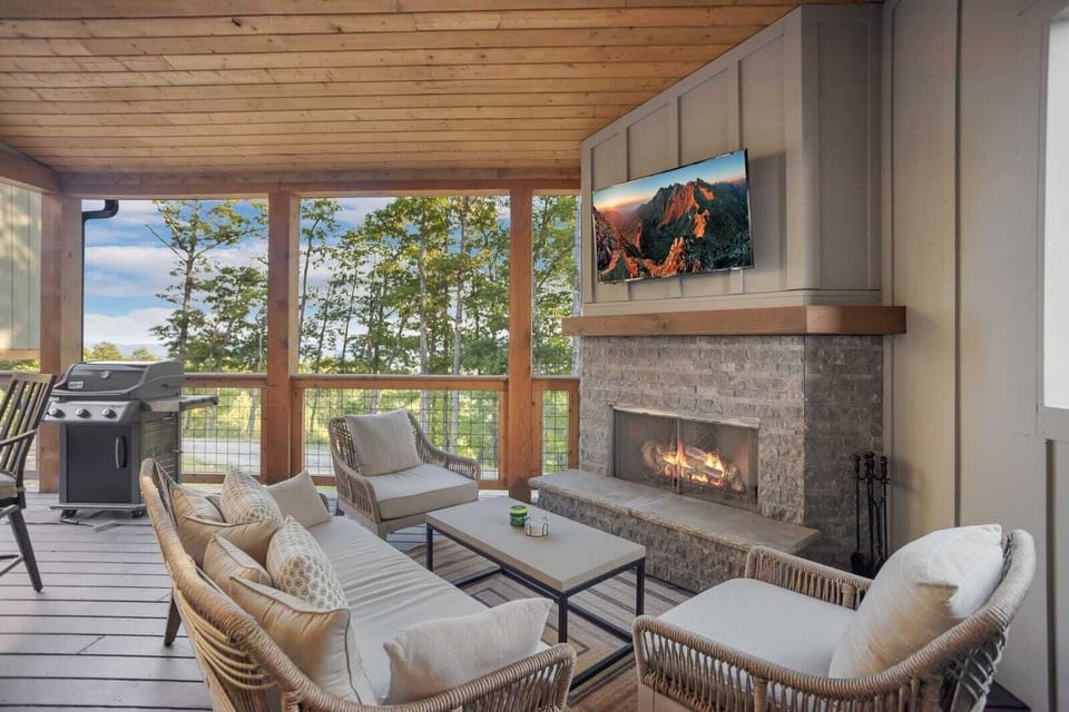Enjoy the Mountain Air on the Deck