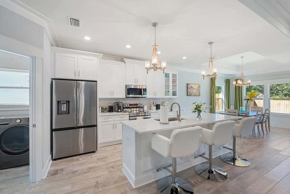 Samsung Stainless Steel Refrigerator, Oven, & Microwave