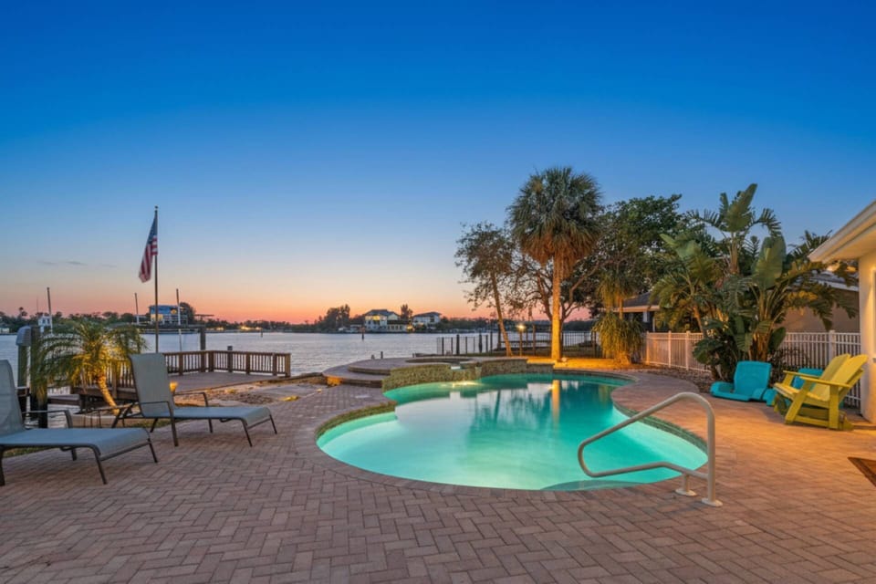 Waterfront Oasis in the evening