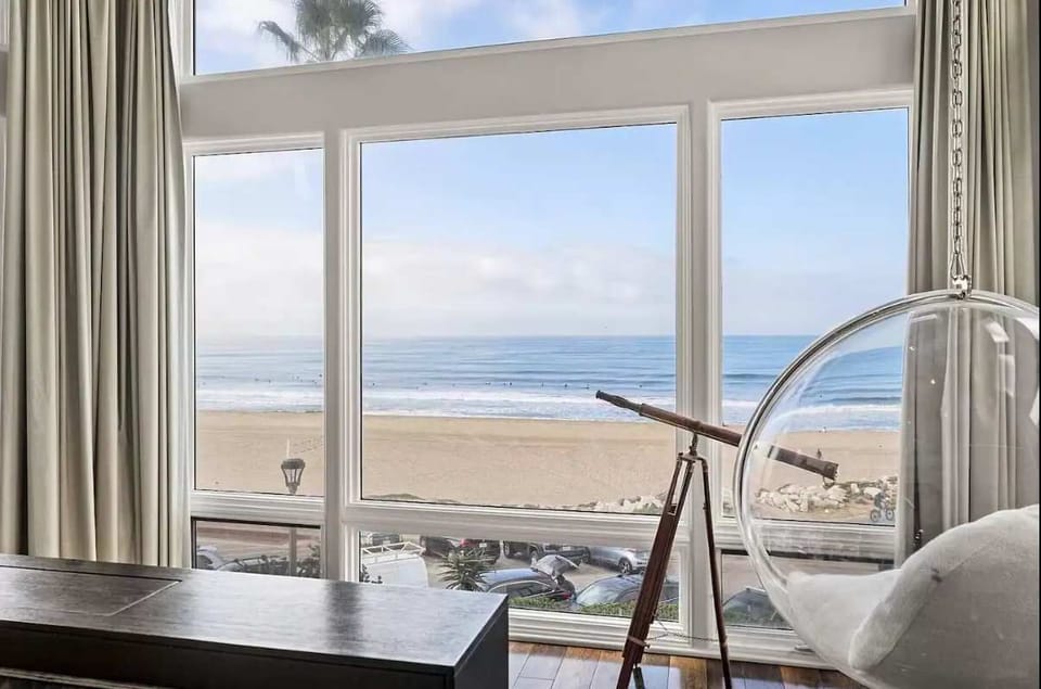 Beach view from the master bedroom