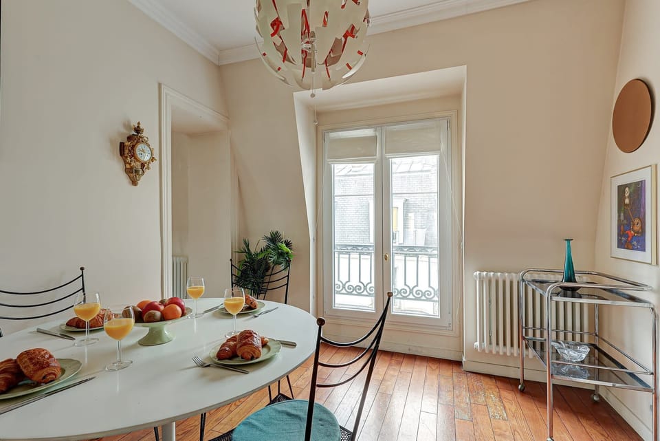 The dining area