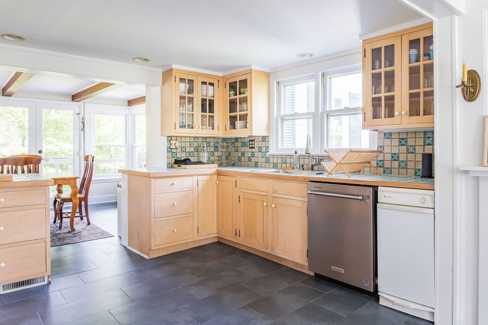 Our sun filled kitchen