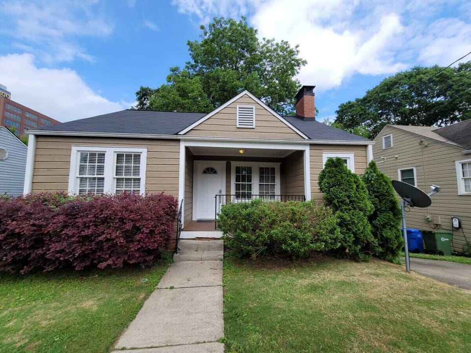 Front view of the house