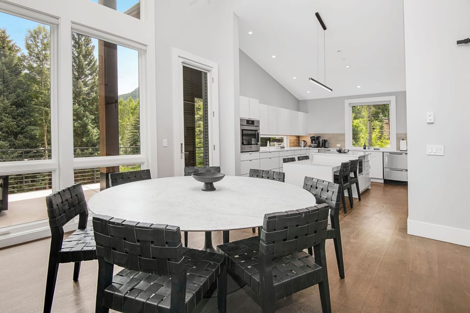 Dining Area into Kitchen