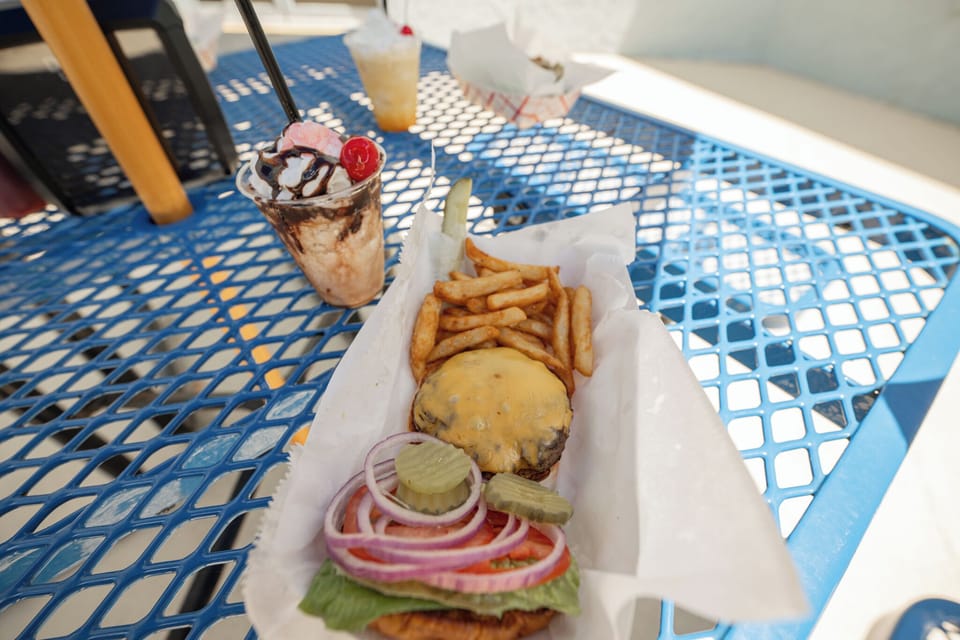 Food from The Beach Bear Bar and Grill.
