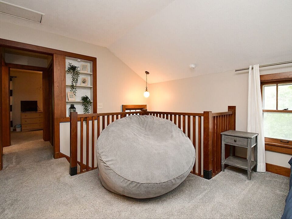 Cordaroy Bean Bag folds out to King sized bed