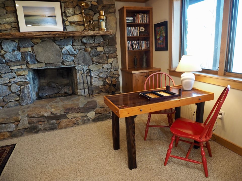 Game Area and Gas Fire Place