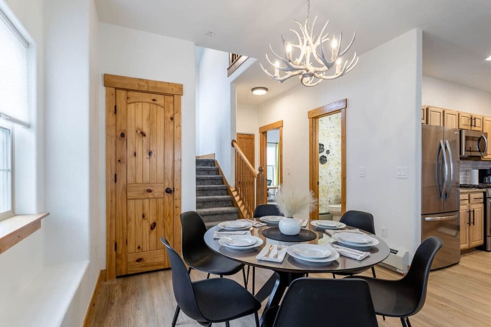 Dining table with seating for 6