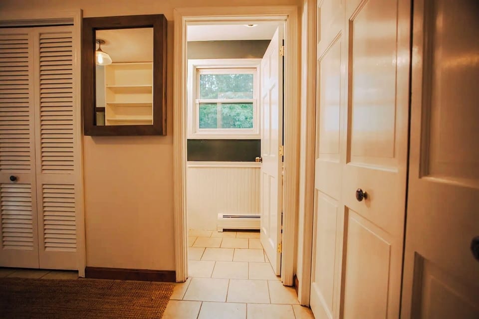 Powder room off the mudroom