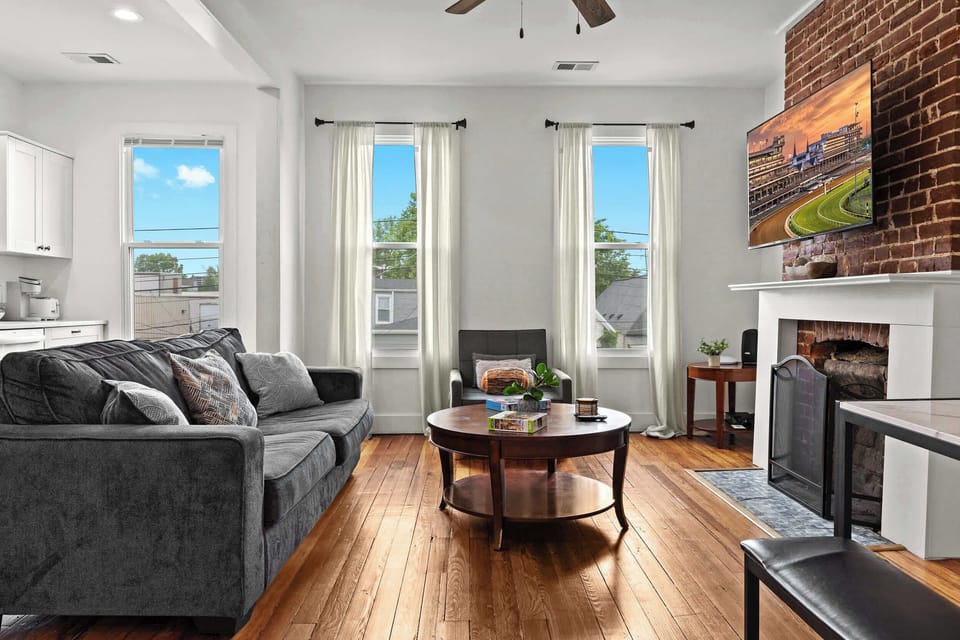 Living Room: Kick back and relax—your cozy home away from home awaits