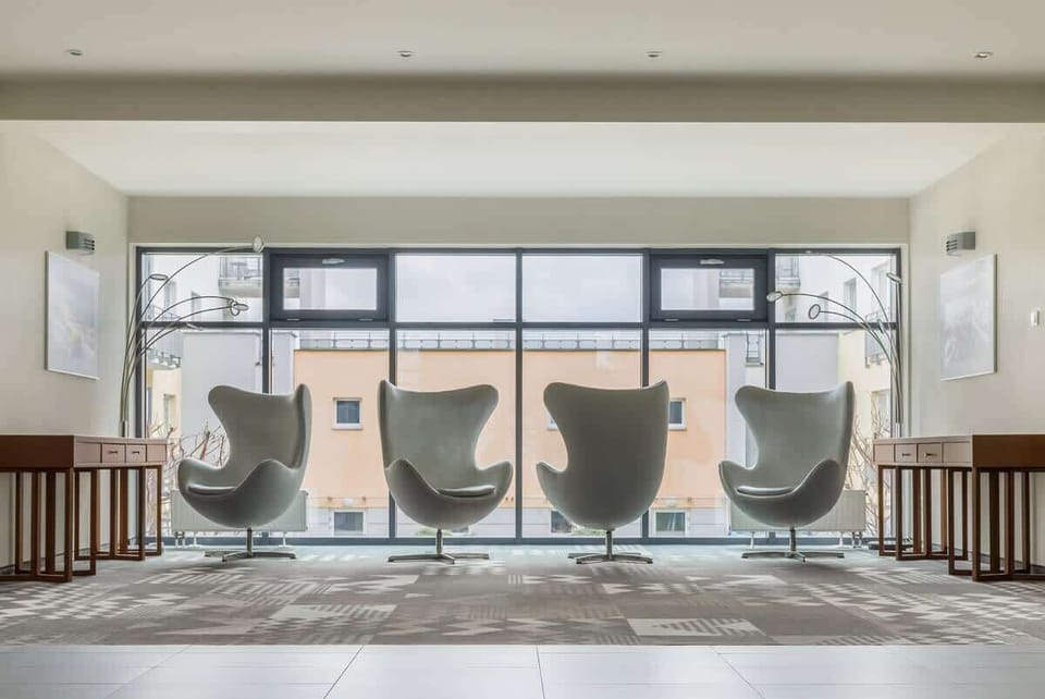 Stylish common area.