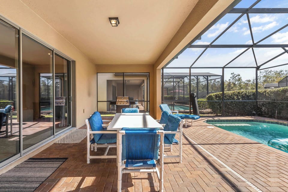 Covered Outdoor Patio with Dining Area