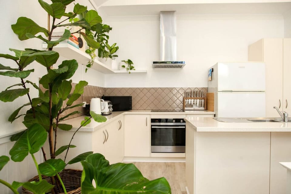 Kitchen, oven , dishwasher, chefs knives, fridge, cookware, plateware, glassware