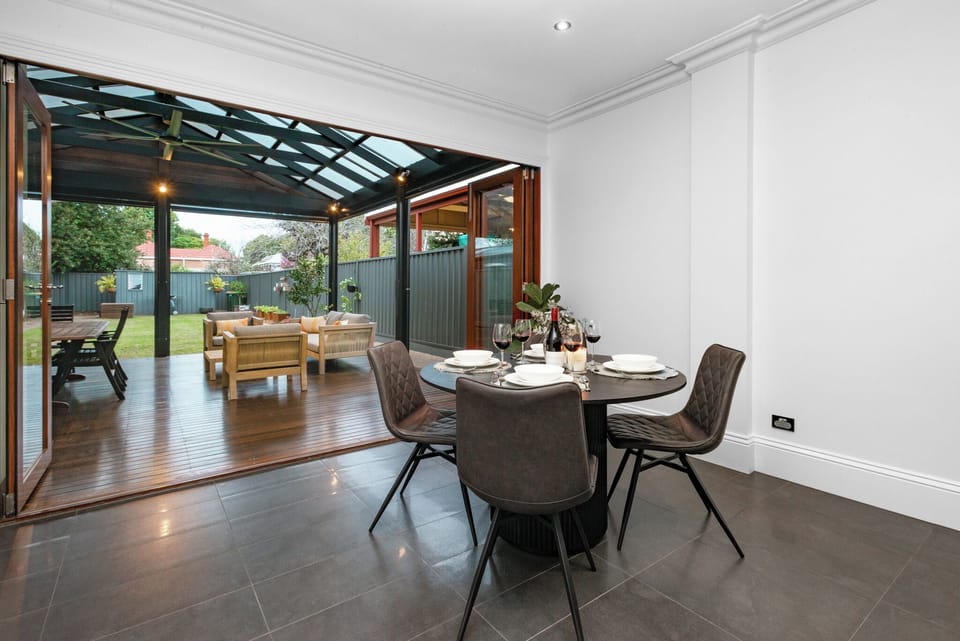 Dining area + Outdoor Entertaining Area